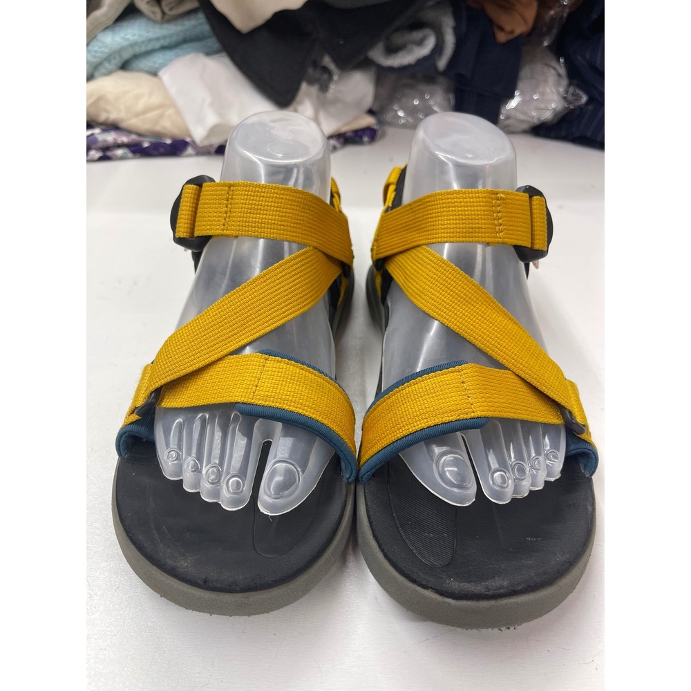 Columbia Santiam 2 Strap Mens Sandals Yellow Blue BM0102-403 Size 7